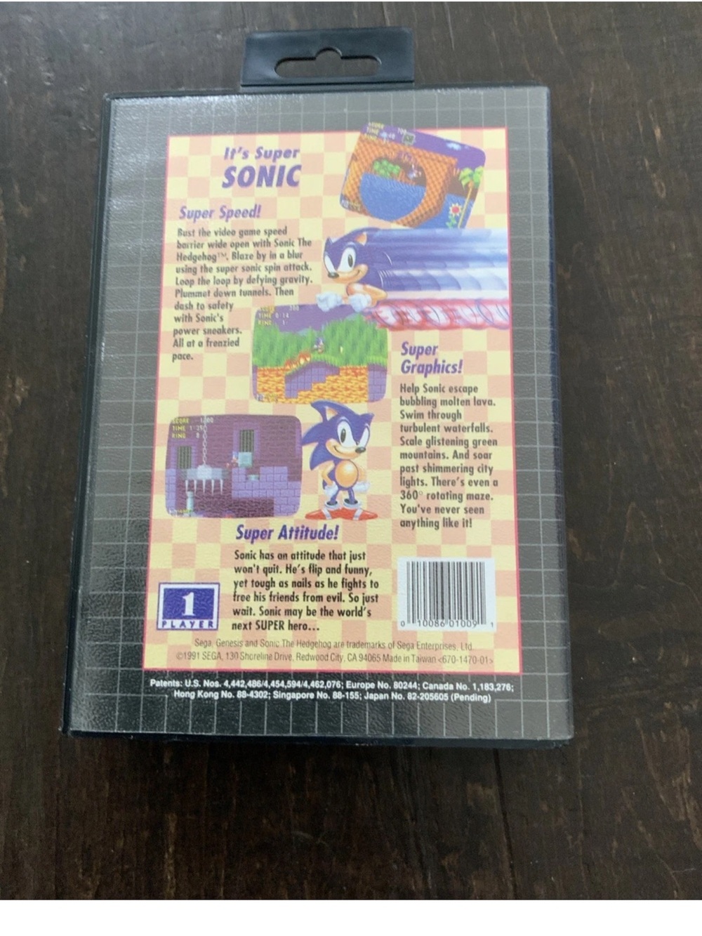 Sonic the Hedgehog Sega Genesis Not For Resale Version Complete CIB Authentic - Picture 6 of 10